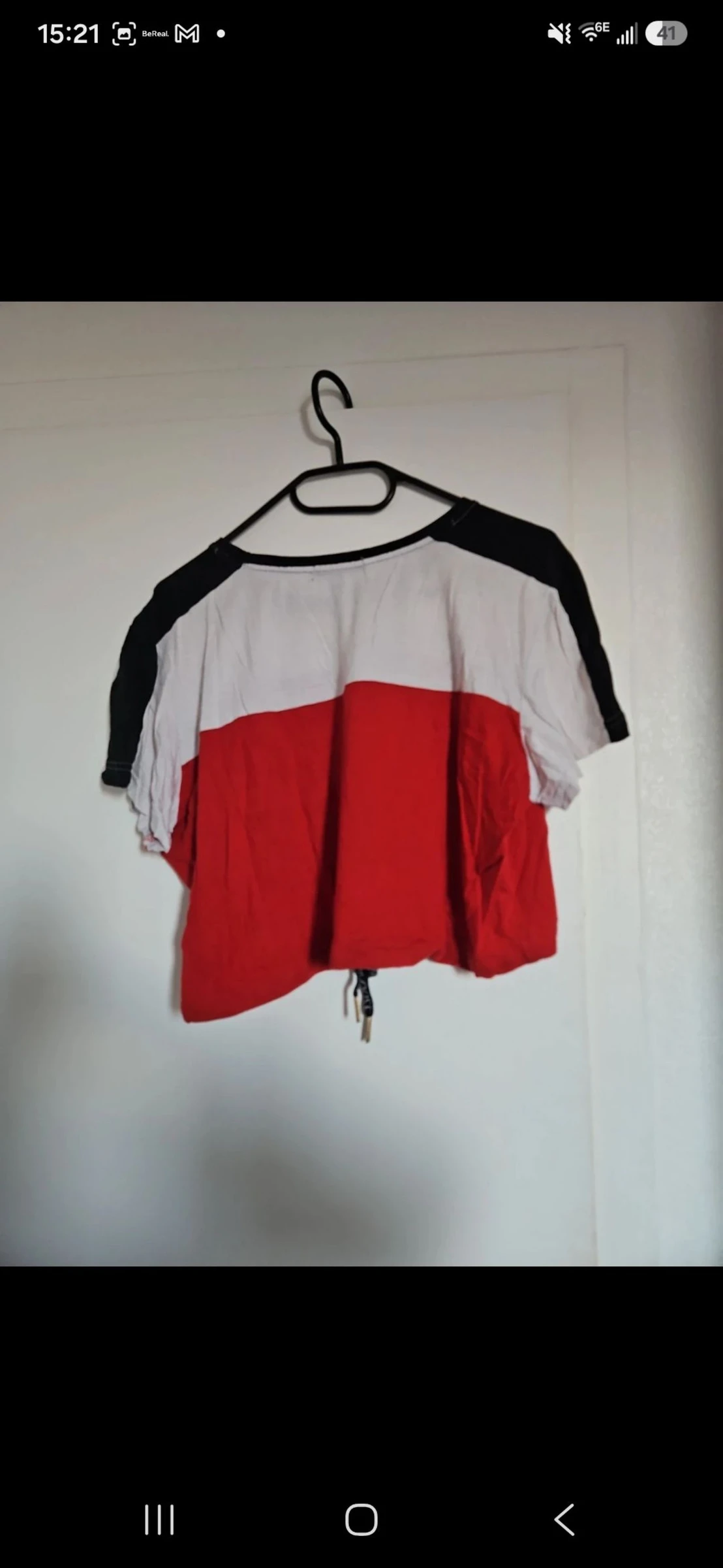 Top cropped tricolor tamanho M jennyfer – photo 2